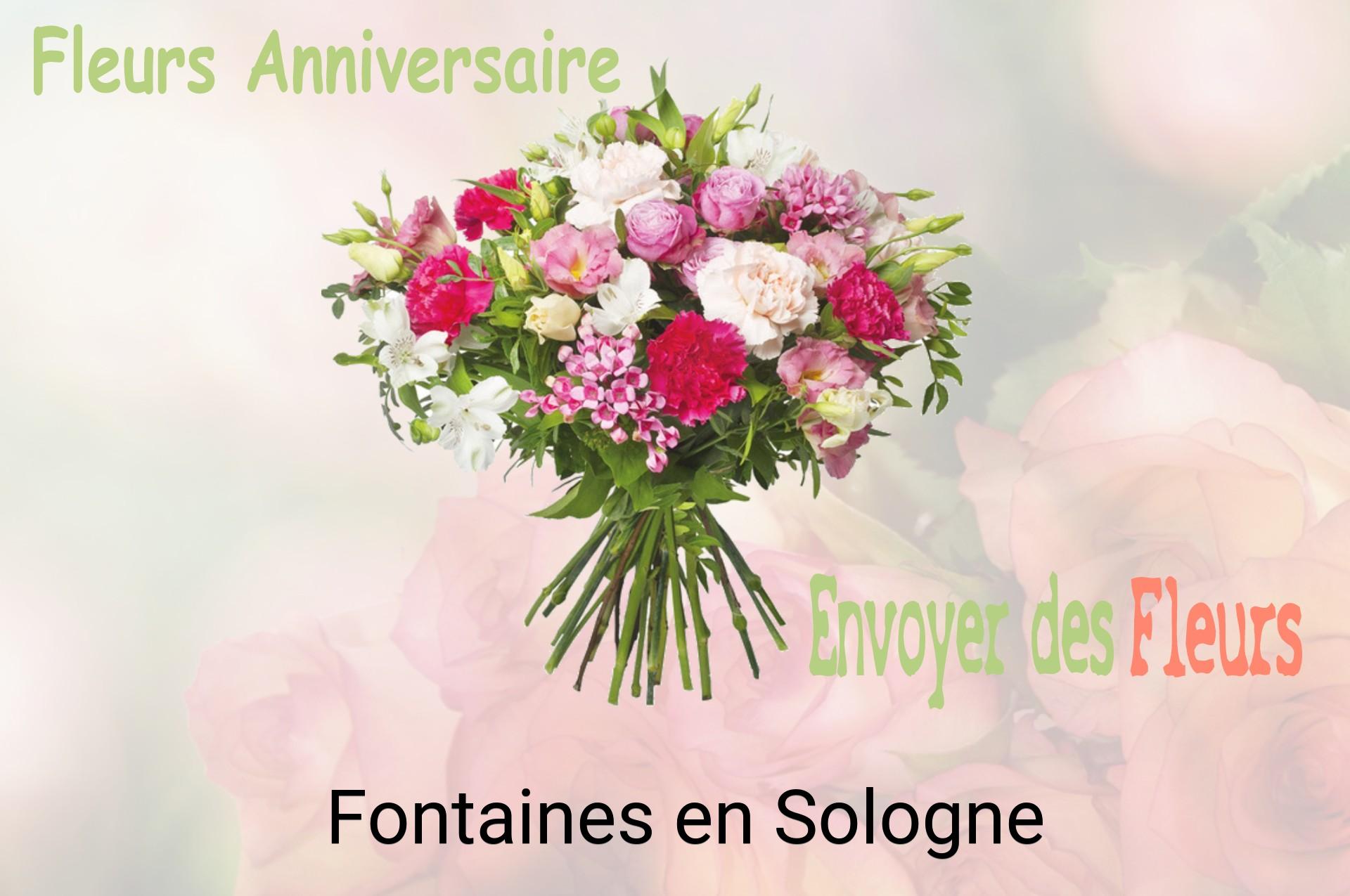 Bouquet de fleurs d’anniversaire livré à Fontaines-en-Sologne